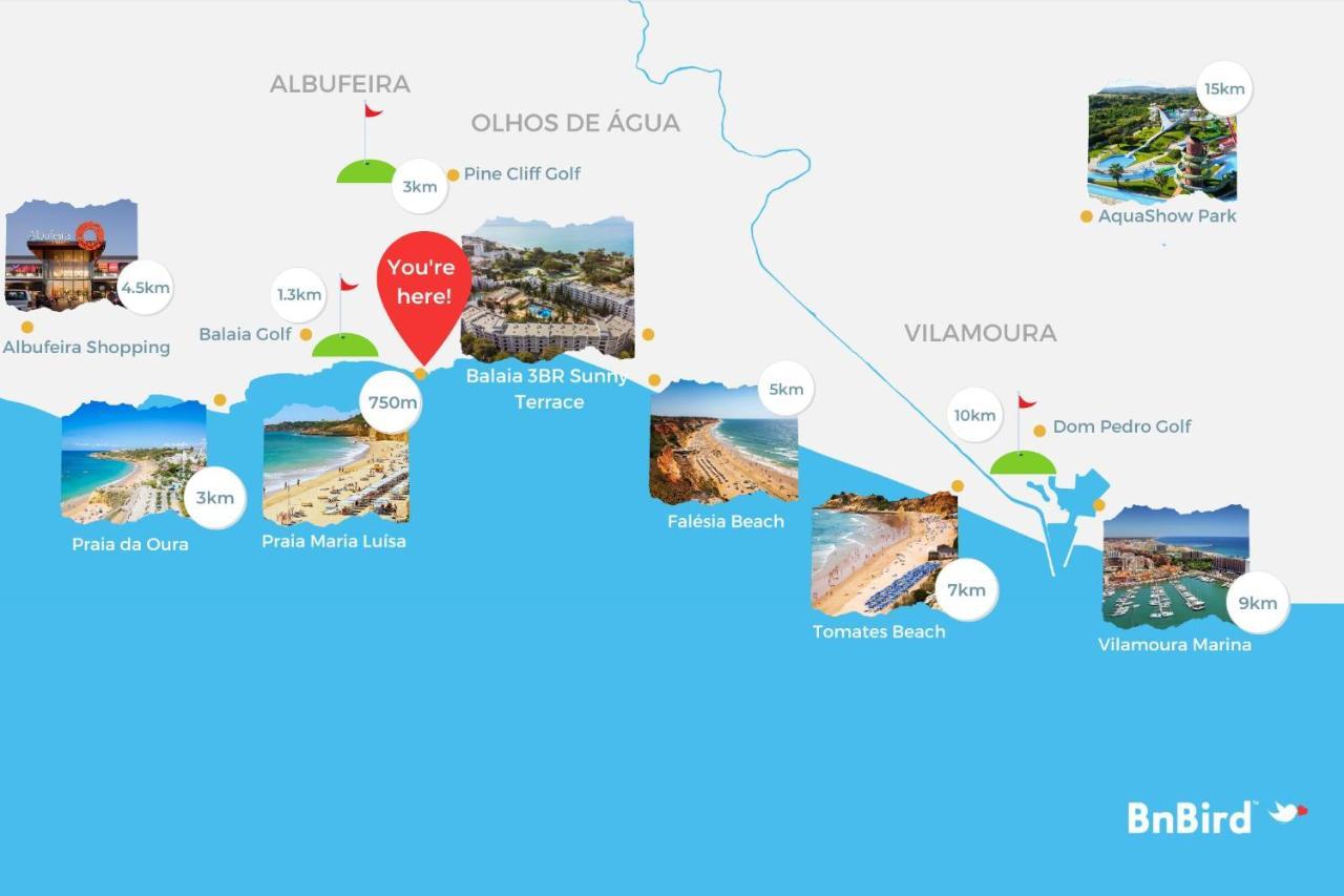 Appartamento Balaia 3Br Sunny Terrace Albufeira Esterno foto